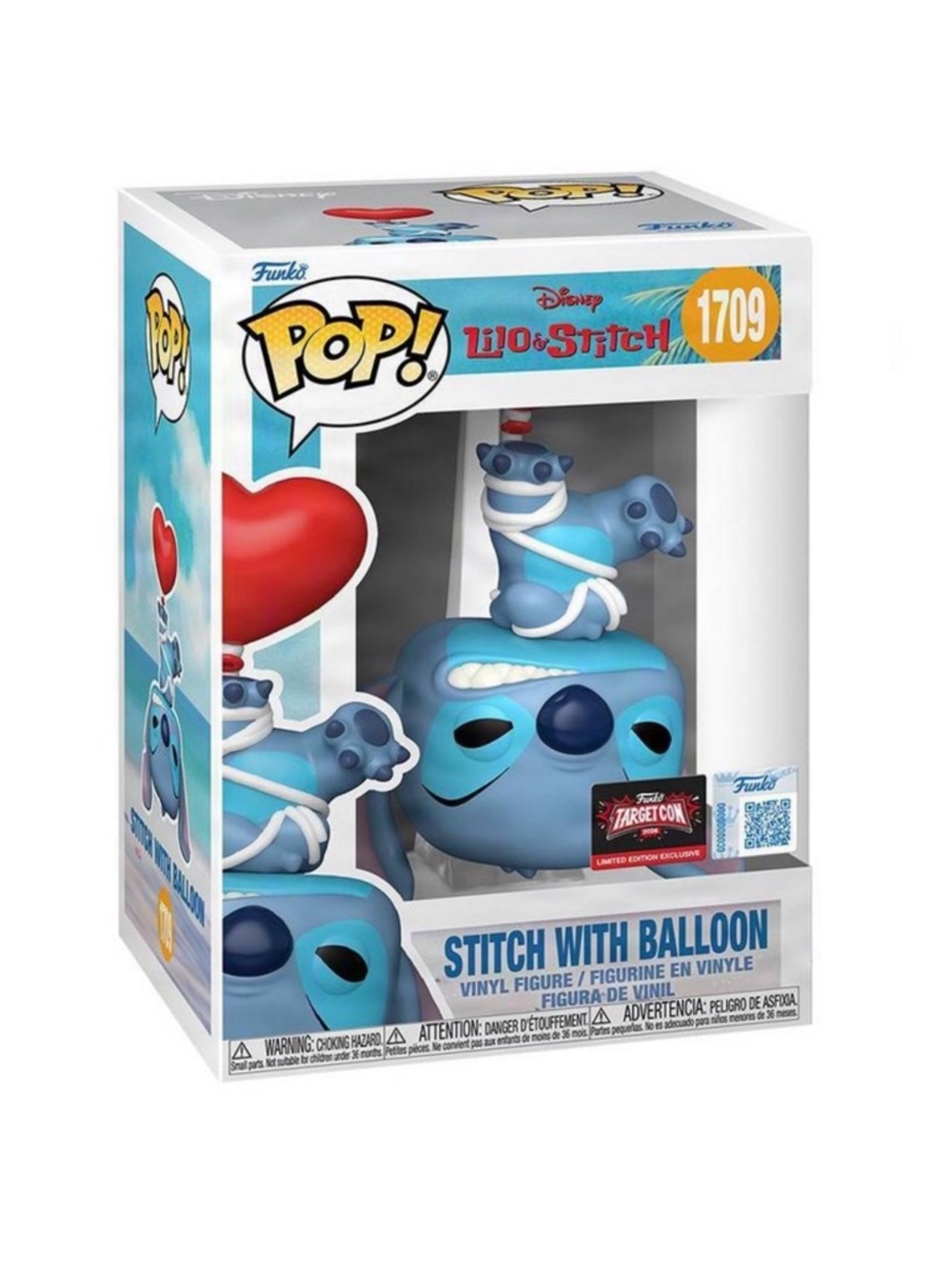 Funko Stitch with Red Balloon Blue Vinyl Figure